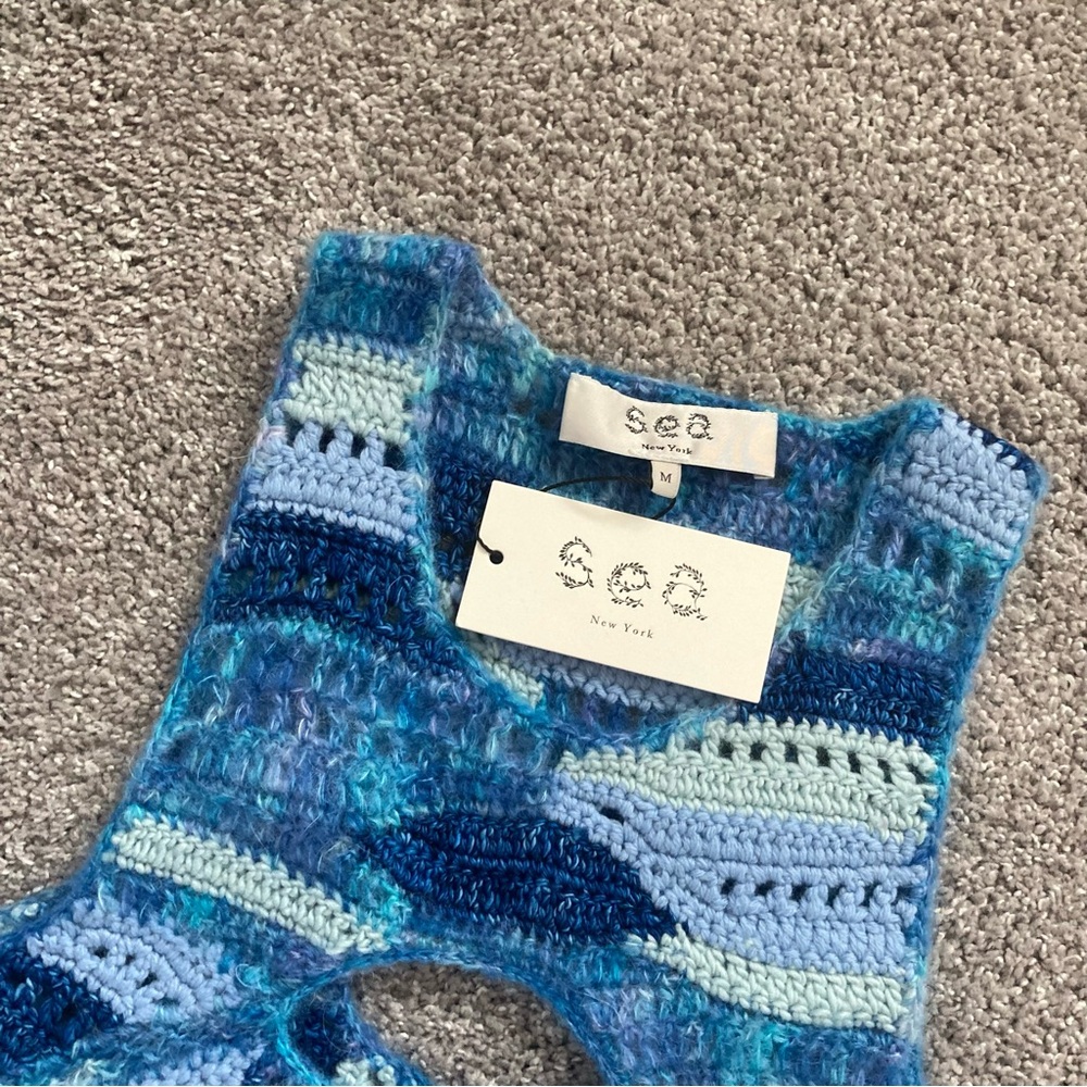 Sea New York Blue Patterned Midi Skirt - Picture 3 of 13